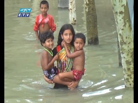 বন্যার কারণে দেখা দিয়েছে বিশুদ্ধ পানি ও খাদ্যের সংকট