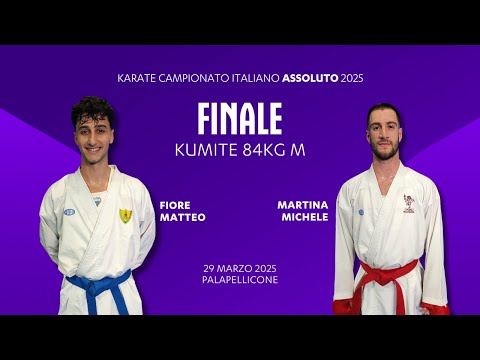 🥋 Karate Assoluto 2025 🥊 #kumite -84kg M 👉 Fiore vs Martina