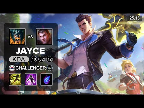 Jayce vs Olaf Top - KR Challenger - Patch 25.13 Season 15
