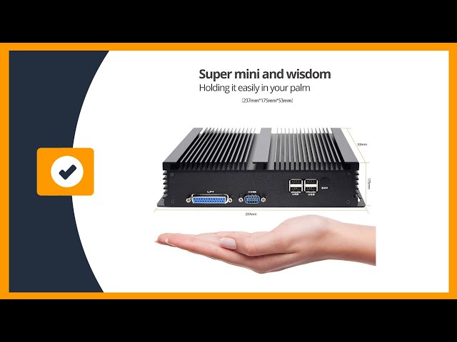 Vídeo relacionado con CWWKIPC Mini PC sin Ventilador, Ordenador Industrial i5 8265U, 6 x COM RS232/RS485/RS422, PC embebido en Rail DIN, 2 x LAN Gigabit, 8GB RAM256GB NVMe SSD, GPIO, SIM, 9-36V