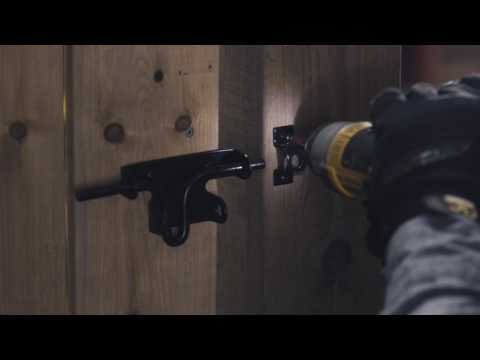 Installing a Slide Bolt Latch