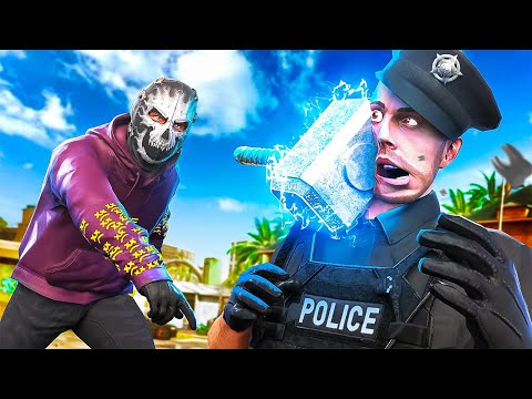 Using Thor's Hammer To Destroy Cops in GTA 5 RP