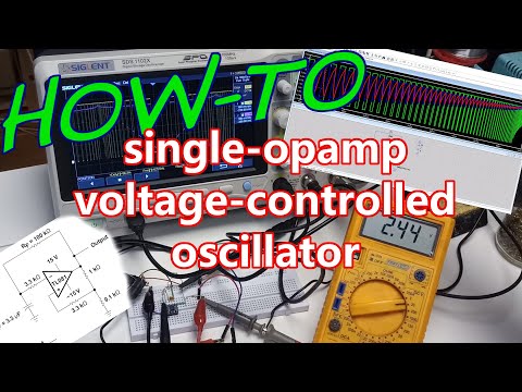 Single-Op-Amp Voltage-Controlled Oscillator (VCO)