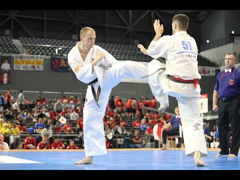 【新極真会】Court1 3rdRound11 man Marek Wolny vs Juras Sokolovas The 12th World Karate Championship
