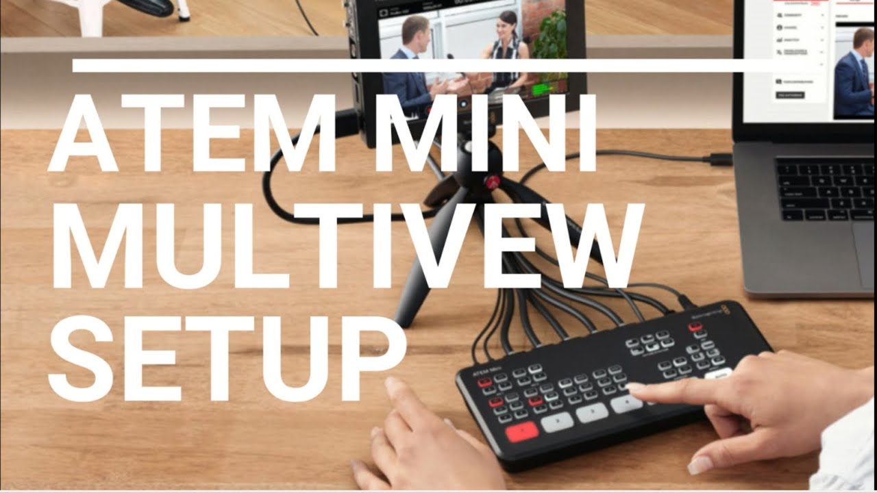 Watch video ATEM MINI MultiView setup with BM MultiView 4 HD Now ATEM MINI MultiView setup with BM MultiView 4 HD
