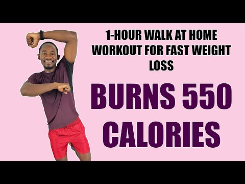 10000 Steps INTENSE Walk at Home Cardio Workout Melt 700 Calories