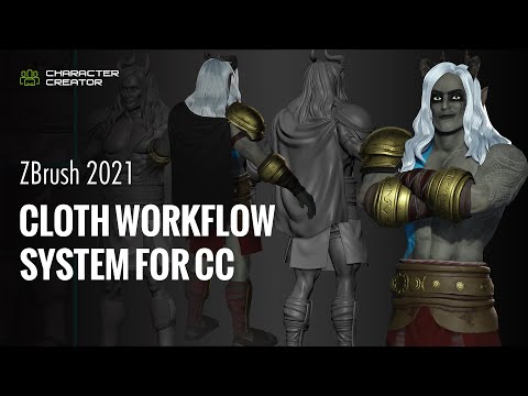 CC SkinGen MasterClass #3 - ZBrush 2021 Cloth Workflow System for Character Creator