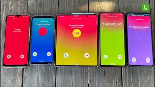 Fake Calls to Five Samsung Phones with Samsung Galaxy themes