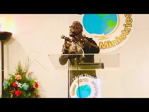 Pastor Terrell singing God Has Smiled On Me @ New Birth Global Ministry’s.