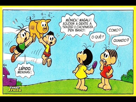 Cascão, Chovinista e a Turminha, Aeroporco 89 - Quadrinhos Turma da Mônica
