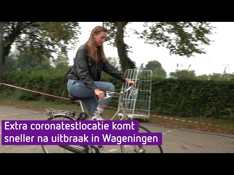 Op de fiets door de teststraat in Wageningen