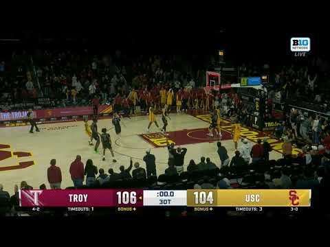GAME-WINNING SHOT by Jordan Marsh vs. Troy | USC Men's Basketball