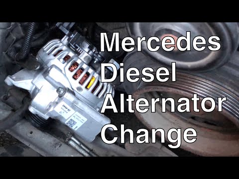 Mercedes C220 D Alternator Change. How to remove and replace.