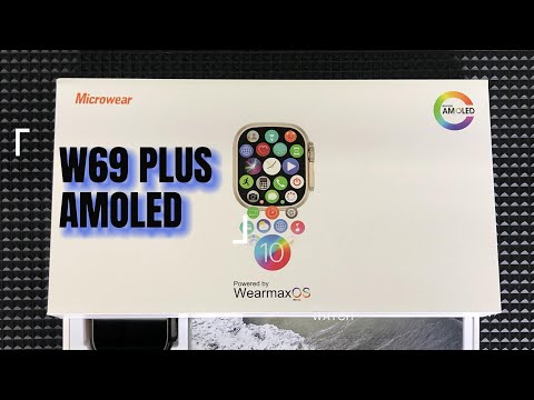 2.2inch Screen W69 Plus Ultra Amoled Smart Watch /WatchOS 10 Menu/2GB ROM