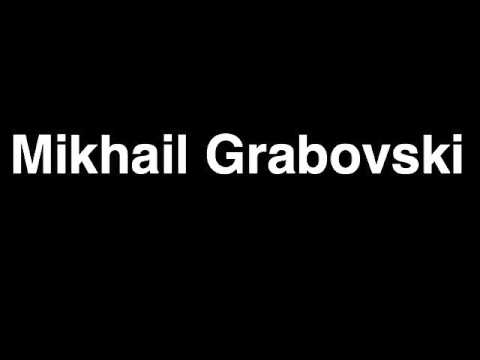 How to Pronounce Mikhail Grabovski Toronto Maple Leafs NHL Hockey Player Runforthecube