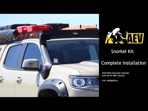 Snorkel intake for the Overland Bison - install on 2021 Chevy Colorado ZR2 Bison