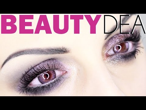 Trucco occhi Viola con lenti Ametista | Beautydea