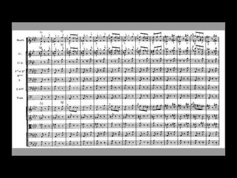 Paul Dukas L'apprenti Sorcier (The Sorcerer's Apprentice) Orchestral Score. (Fast Version)