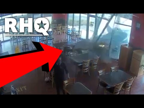 Elderly Driver Smashes Car Into Sushi Restaurant (VIDEO)