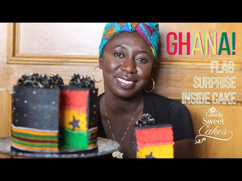 Ghana Flag Cake 2020