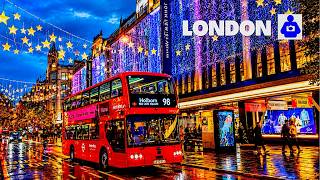 London's West End at Night Tour 🇬🇧 4K HDR Walking Tour of the City's Most Vibran