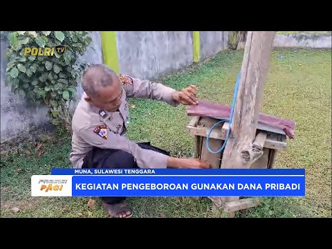 POLSEK TONGKUNO GAGAS PEMBUATAN SUMUR BOR UNTUK ATASI KRISIS AIR BERSIH
