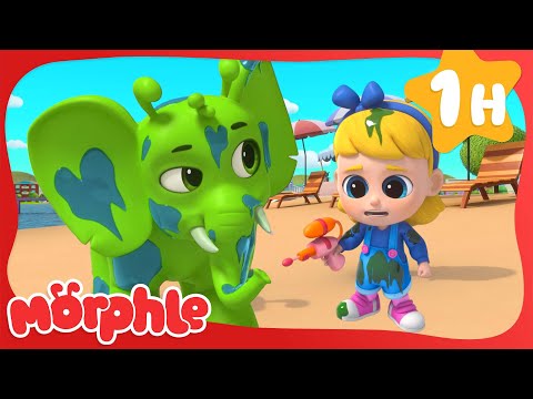That's My Slime, All Over Town! | 🔴 Morphle VS Orphle 🟢 | Fun Kids Cartoon