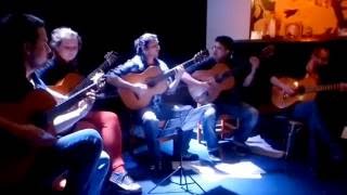 El Quinteto-42 en Cooke. / Video Carlos Zito