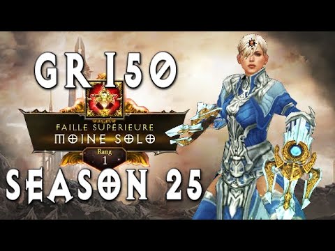 Rank 1 World GR150 Monk | Diablo 3 [Season 25]