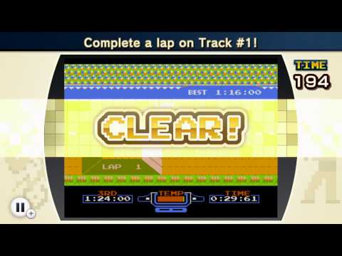 NES Remix Walkthrough (3 Star Rainbow Rank) Excitebike - All 10 Stages (1-10)
