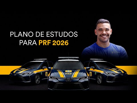 Plano de estudos para PRF 2026