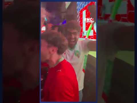 LA JOIE DES MAROCAINS après le pénalty manqué par Kylian Mbappé