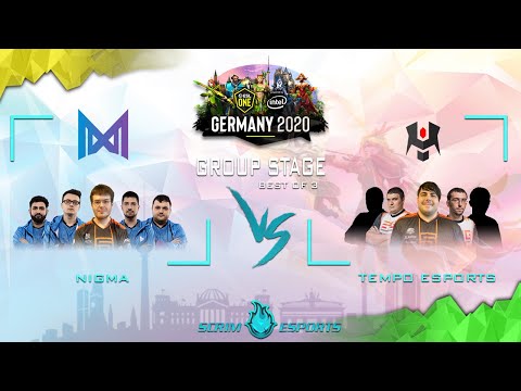Nigma vs Tempo Esports - ESL One Germany 2020 - Group Stage - Full Game Highlights