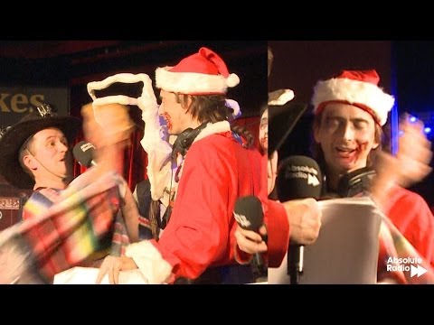 David Tennant hit in the face with a fajita - Zombie Claus on Absolute Radio
