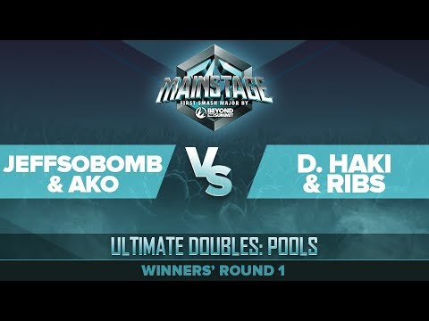 JEFFsoBOMB/Ako vs D. Haki/Ribs - Winners' Round 1: Ultimate Doubles Pools - Mainstage
