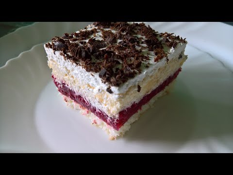 Kokos kolač sa malinama/Lagan i ukusan