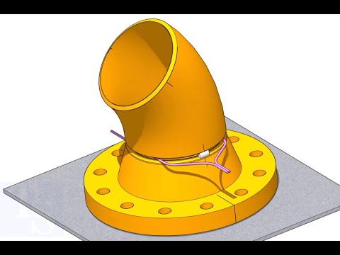 FIT UP AND INSPECTION OF ELBOWS OF ANY DEGREE WITH TWO RIGHT ANGLES