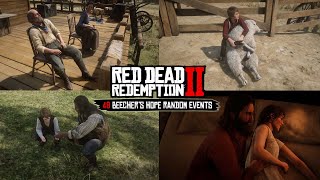 Red Dead Redemption 2 - All Beecher's Hope Ranch Random Events (Hidden Scene & Dialogue)