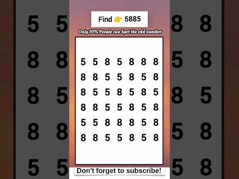 Spot the Odd  Number 5858  - Math Quiz  #maths #quiz #shorts #gk #education