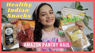 Healthy SNACK Options In India - Lockdown Edition | Amazon Pantry Haul 2021 | Geetagraphy
