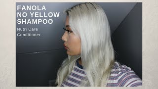 Fanola No Yellow Shampoo + Nutri Care Conditioner REVIEW || CHXCHING