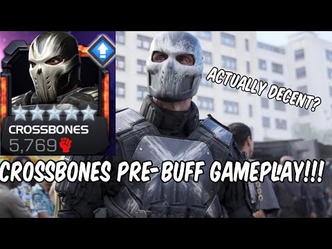 Crossbones Pre-Buff Gameplay! Not As Bad As You Thought? - Marvel Contest Of Champions