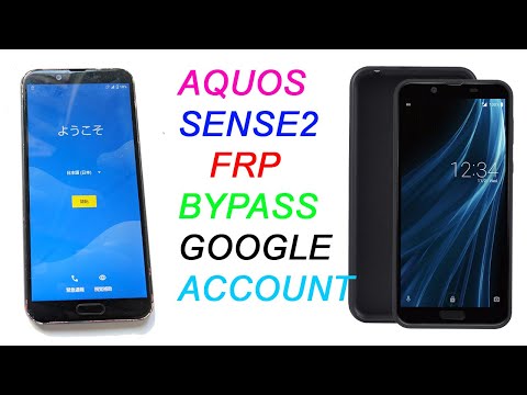 AQUOS SENSE 2 [SH 01L] Frp Bypass Google Account Remove without pc mthod work 100%