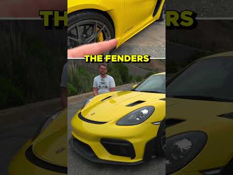 Porsche 718 Cayman GT4 RS Aero Quirks #shorts
