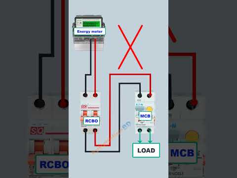 RCBO correct Connection at home. #AutomationBD
