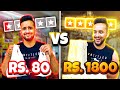 RS 80 vs RS 800 vs RS 1,800 FOOD THALI !! *WORST REVIEWED VS BEST REVIEWED*
