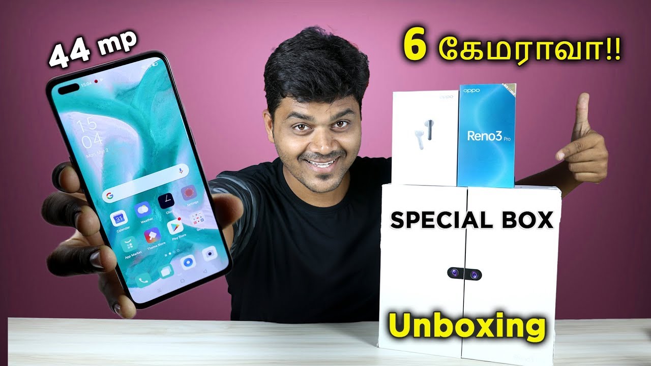 OPPO Reno 3 Pro Unboxing 🔥🔥🔥  உலகின் முதல் 44MP Dual Punch Hole  Selfie Camera