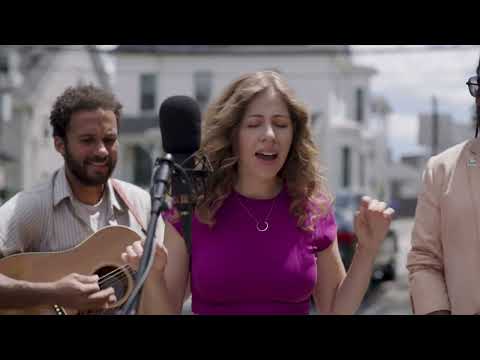 Lake Street Dive plays "Nick of Time" On a Boston Sidewalk