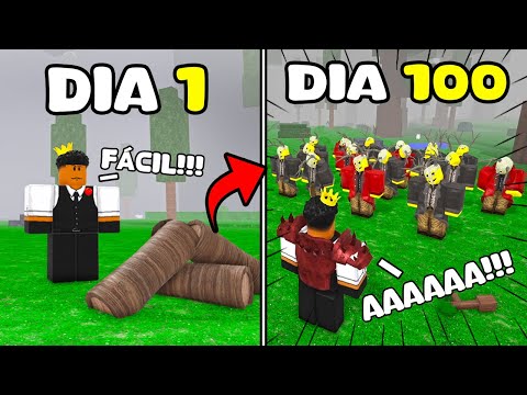 PASSEI 0 a 100 DIAS SEM A FOGUEIRA NO 99 NIGHTS IN THE FOREST!!!