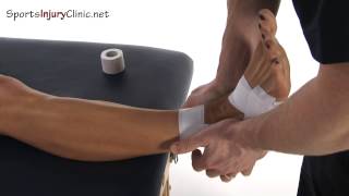 Basketweave ankle taping